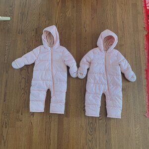 TWO - Old Navy Unisex Water-Resistant Hooded Snowsuits for Baby